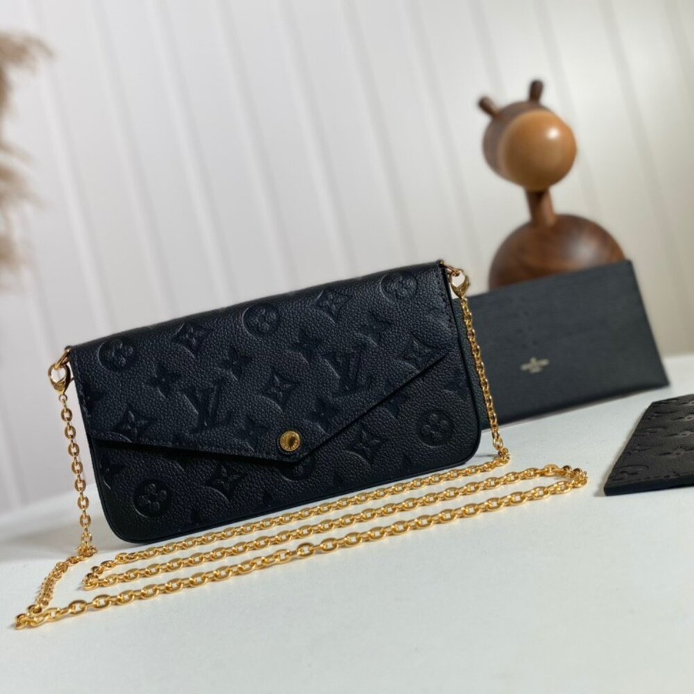 🍀Louis Vuitton FÉLICIE POCHETTE Monogram Empreinte Leather